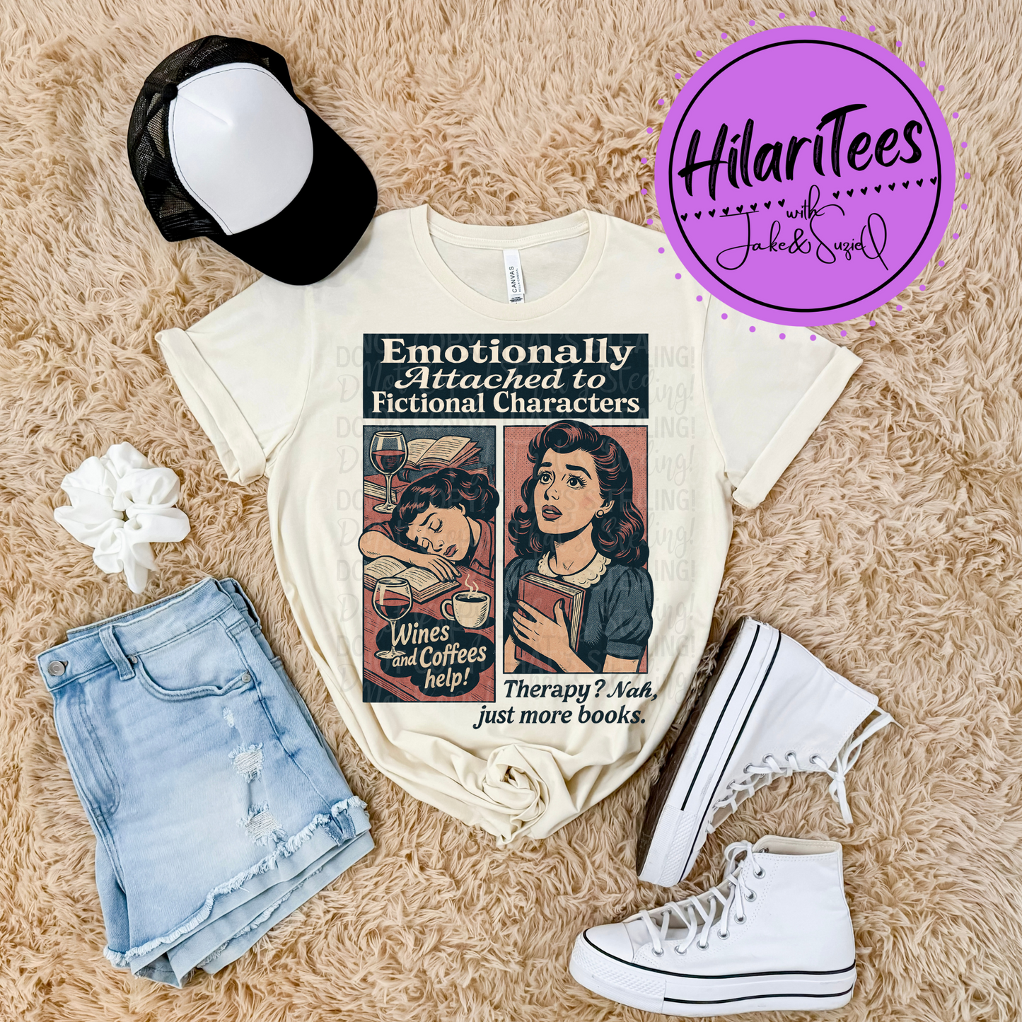 Emotionally Attached To Fictional Characters Tshirt